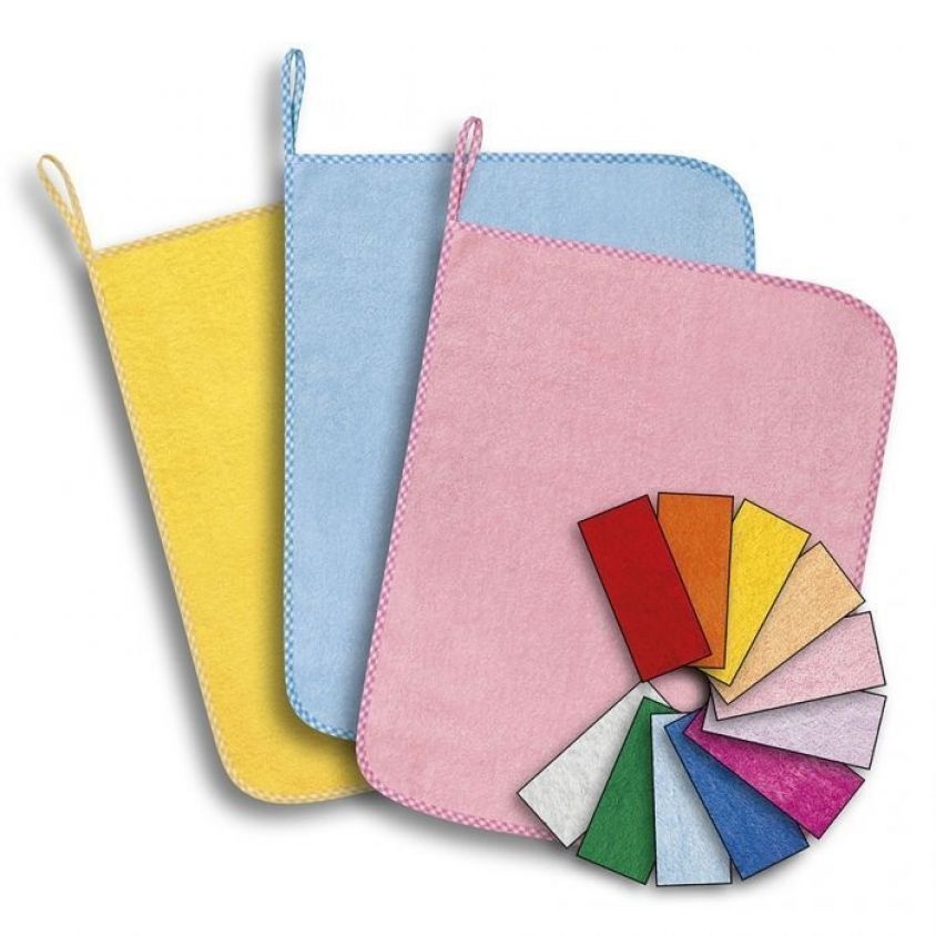 Set 3 asciugamani colorati per bambini per la scuola link971 coccobaby